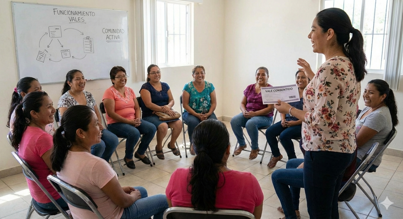 Mujeres en reunión de negocios entregando documentos